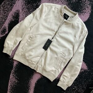 Men's Cream Bomber Jacket